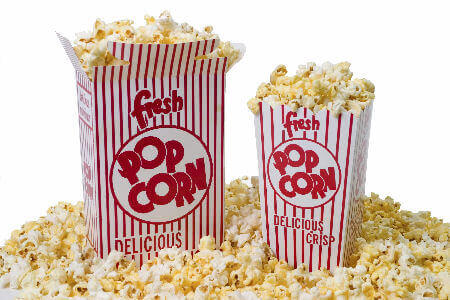 freshly popped corn