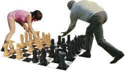 Giant Chess Lawn Game