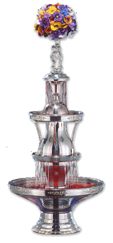 one of our high quality hand made and hand polished stainless steel drinks fountains