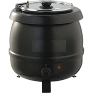 A traditional style turine containing steaming hot mulled wine for your pleasure