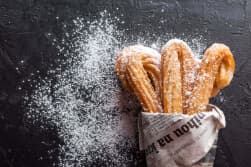 Spanish Churros finger doughnuts