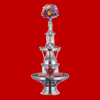 Beverage Fountain With Custom Flowers