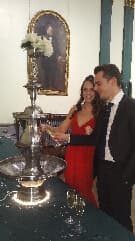 Enjoying Our Drinks Fountain